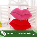 Almofada Beijo de Pelúcia: Lábios Vermelhos Gigantes que Encantam sua Decoração