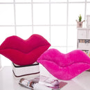 Almofada Beijo de Pelúcia: Lábios Vermelhos Gigantes que Encantam sua Decoração